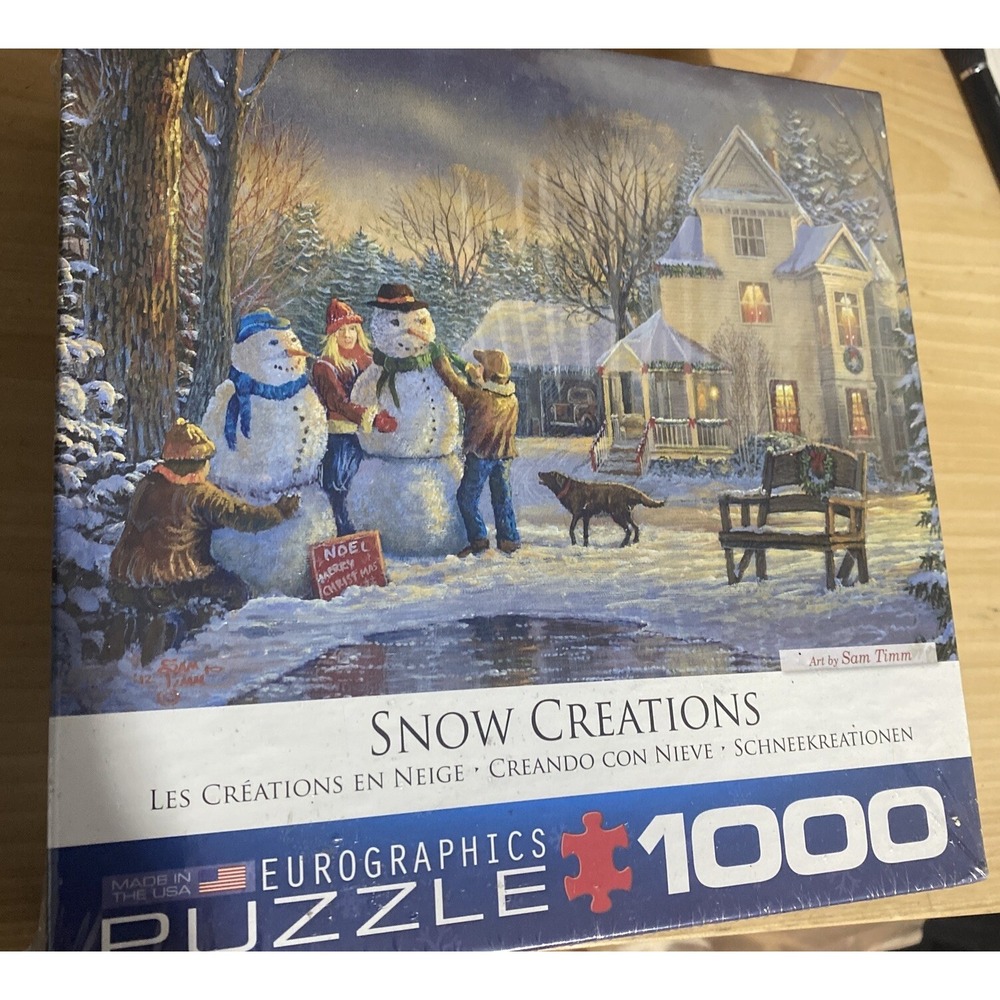 Eurographics Snow Creations Jigsaw Puzzle Unisex Size 1000 Multi Sam Timm Winter